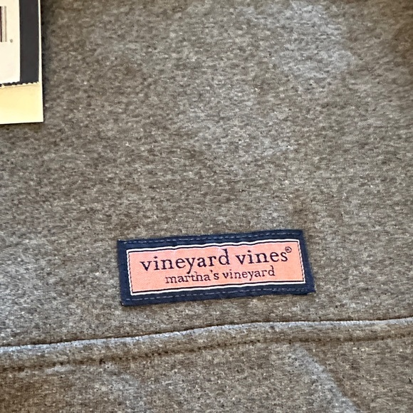 Vineyard Vines Charcoal Heather Half Zip-Up Men's Sweatshirt - Picture 4 of 4